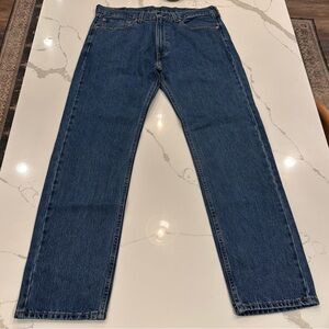Levi’s 505 Blue Jeans Mens 36 x 32 Straight Leg Medium Wash 100% Cotton Casual